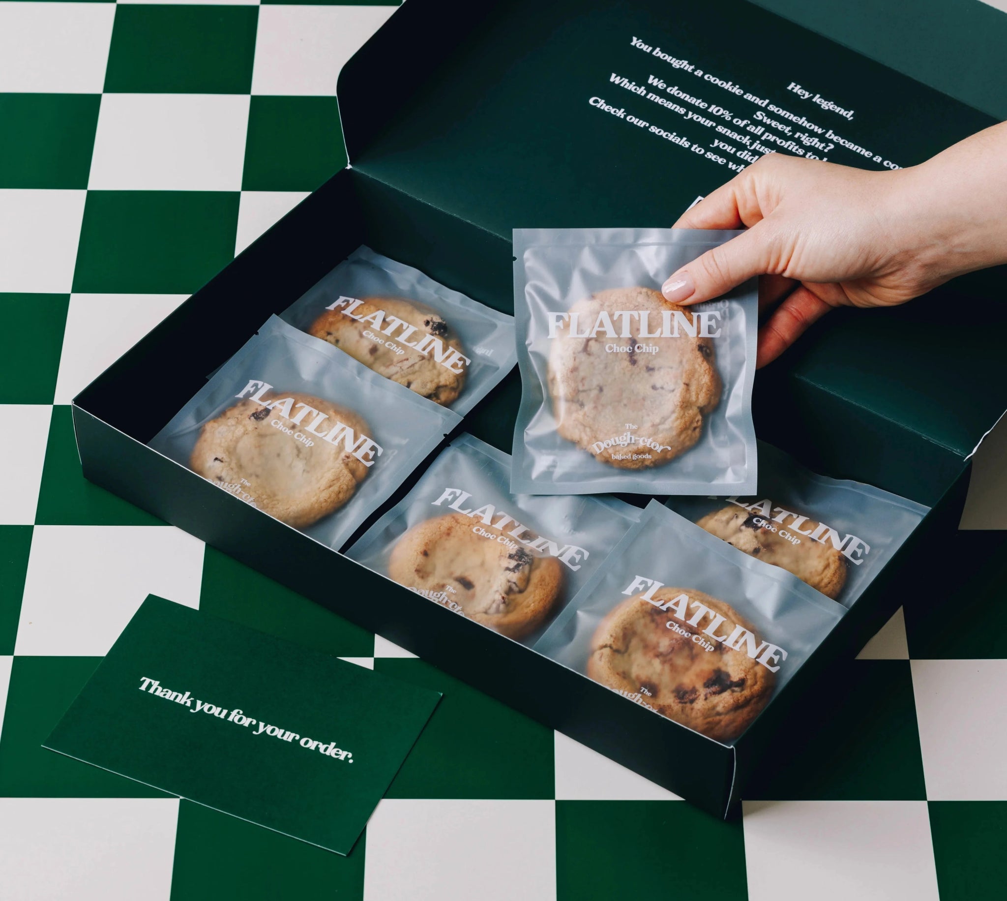 FLATLINE PACKS - The Dough - ctor Baked Goods - 6 pack - 12 pack - opened box